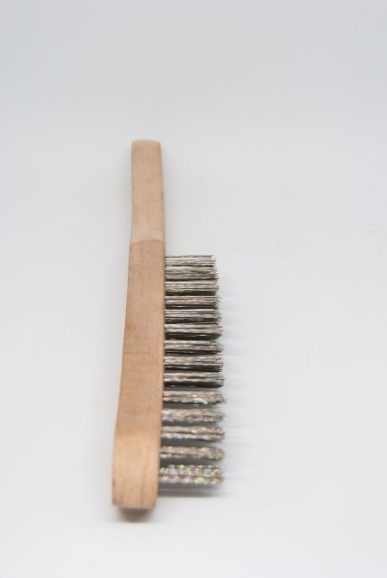 Brass coated wire brush Copper 4/5/6 rows wooden handle