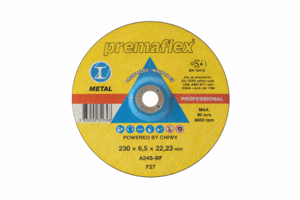 Metal Grinding Wheel 9"x6.5mm F27 (230x6,5x22,23) A24S-BF